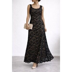 r & m richards cascading sequin embellished dress R & M Richards Women's Long Beaded Dress, Mauve, 8